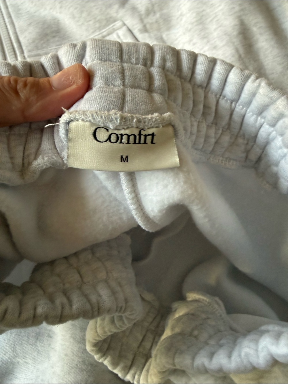 Comfort Zip Hoodie & Sweatpants Set in Light Gray - Picture 5 of 9